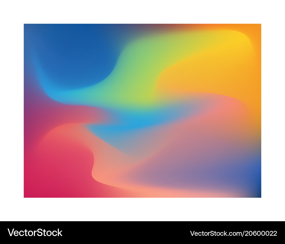 Dynamic Wave Background - Colorful Effect vector image