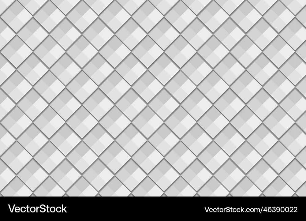 Grey geometric square background pattern Vector Image