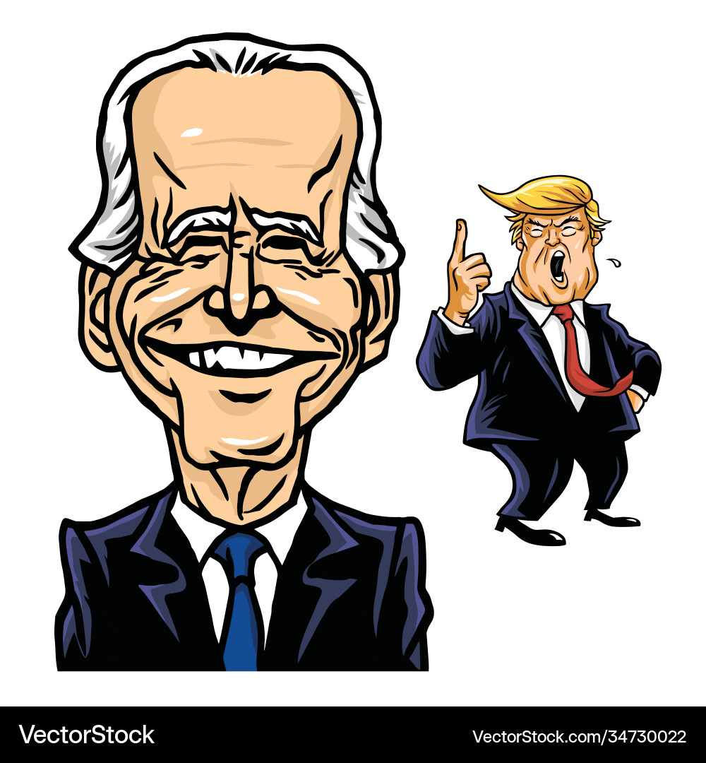 Joe biden elected president us and donald trump Joe biden elected president us and donald trump vector image