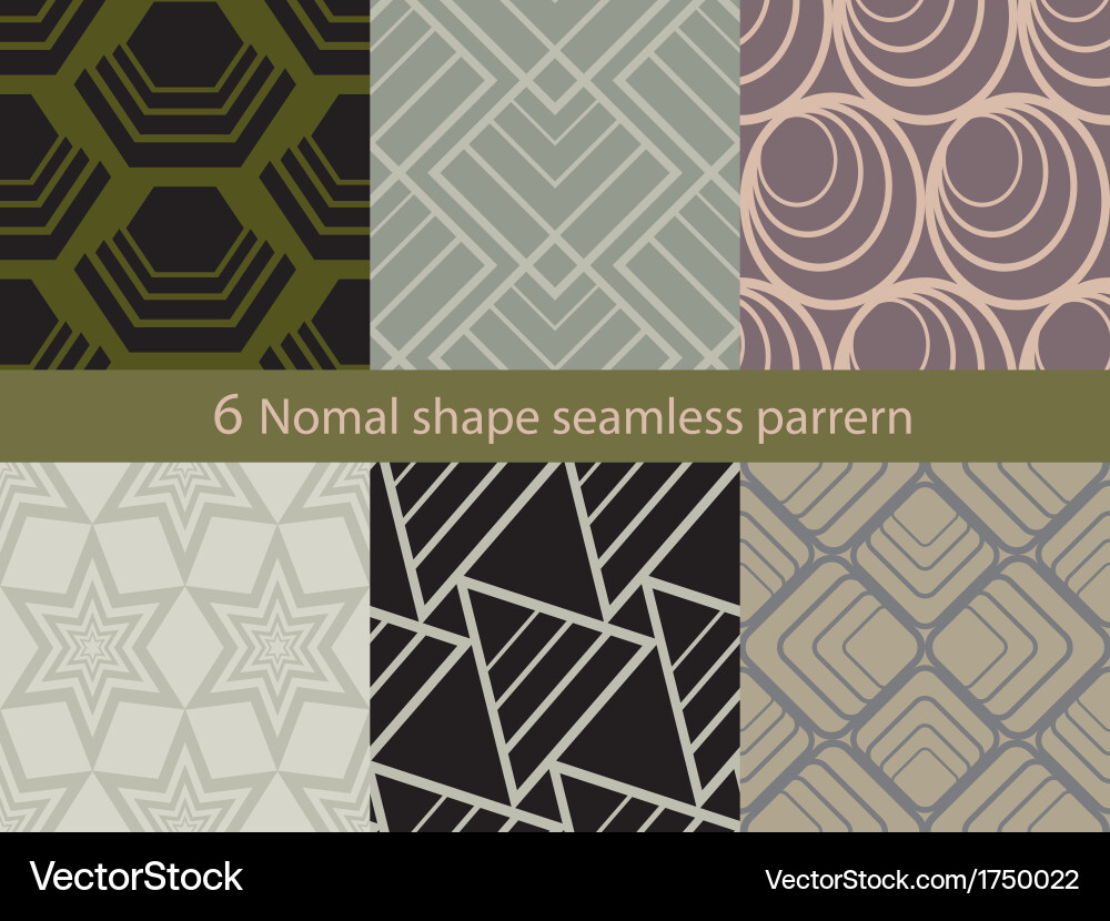 Normal shape seamless pattern vector image