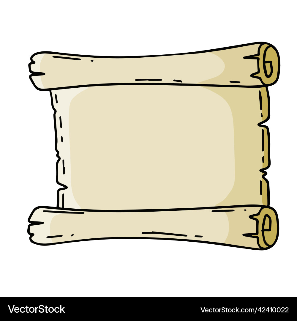 Old scroll template for antique text vector image