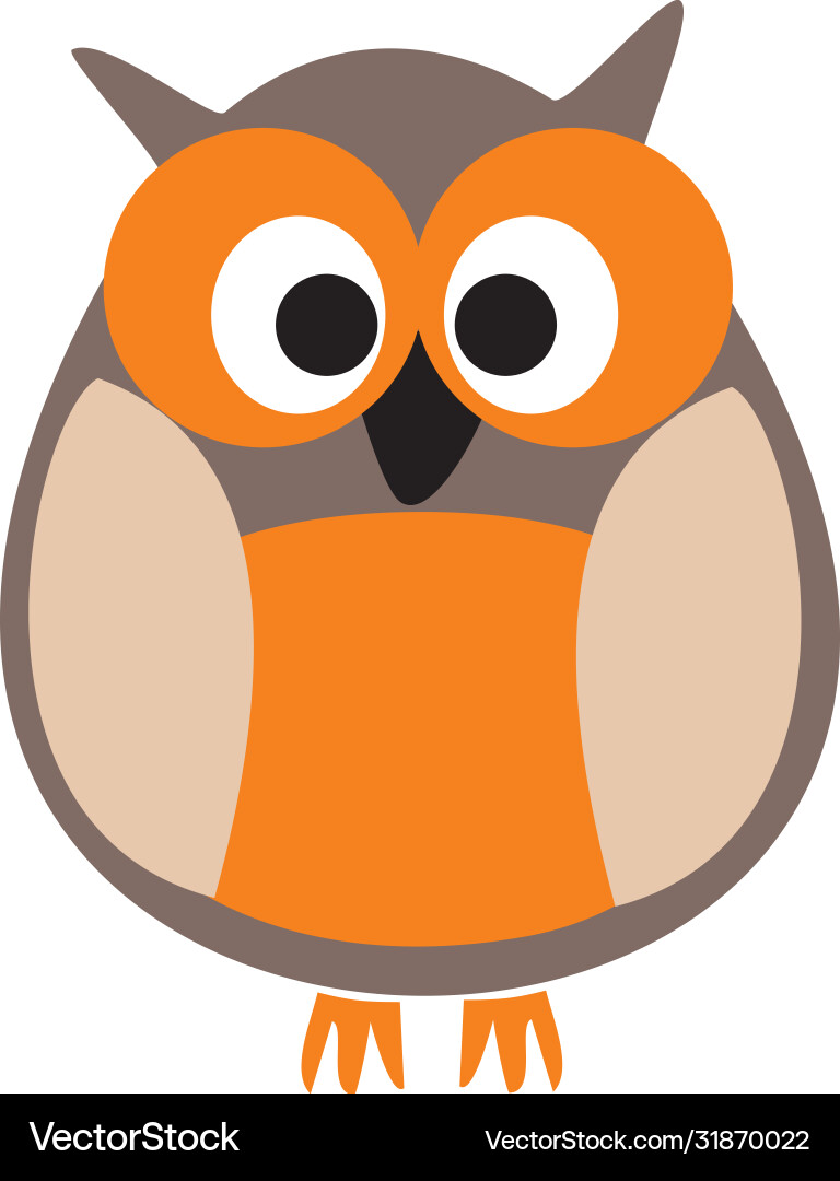 Owl isoliert auf weißem Hintergrund Owl isoliert auf weißem Hintergrund Vektorbild