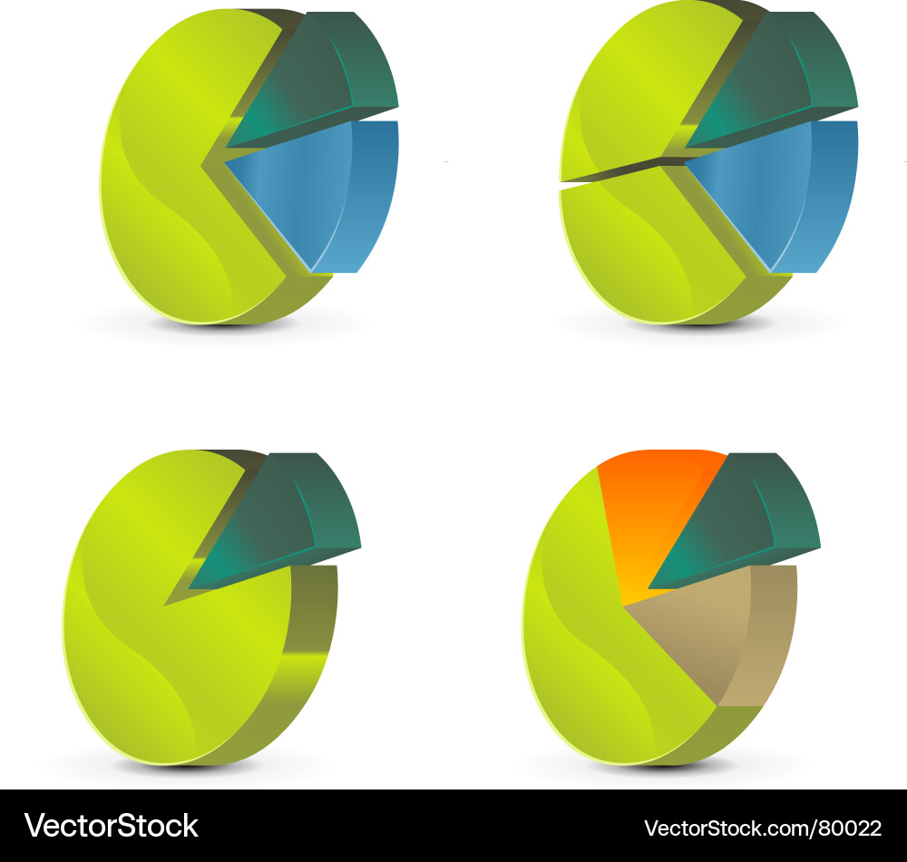 Pie graph Vector Image