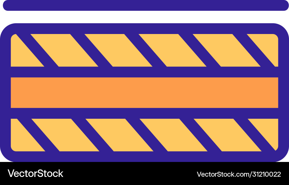 Piece tile with pattern icon outline Piece tile with pattern icon outline vector image