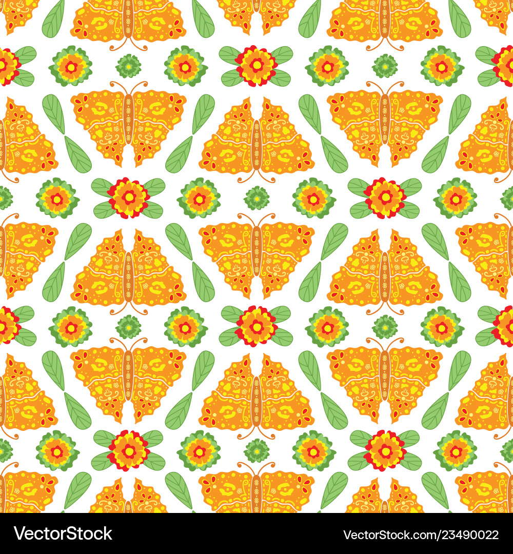 Schmetterlinge und Blumen Blumenmuster Schmetterlinge und Blumen Blumenmuster vektorbild