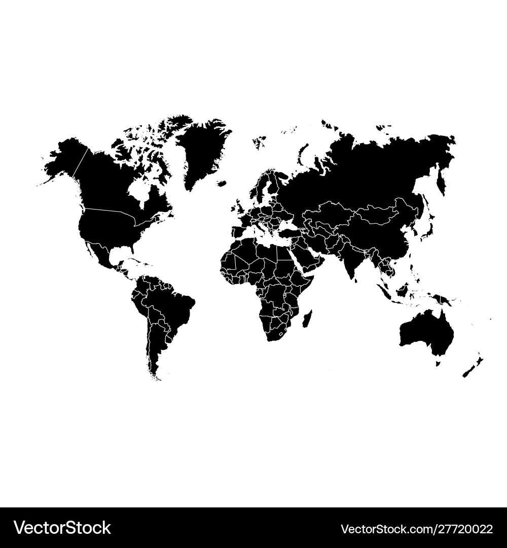 World map background simple design World map background simple design Vector Image