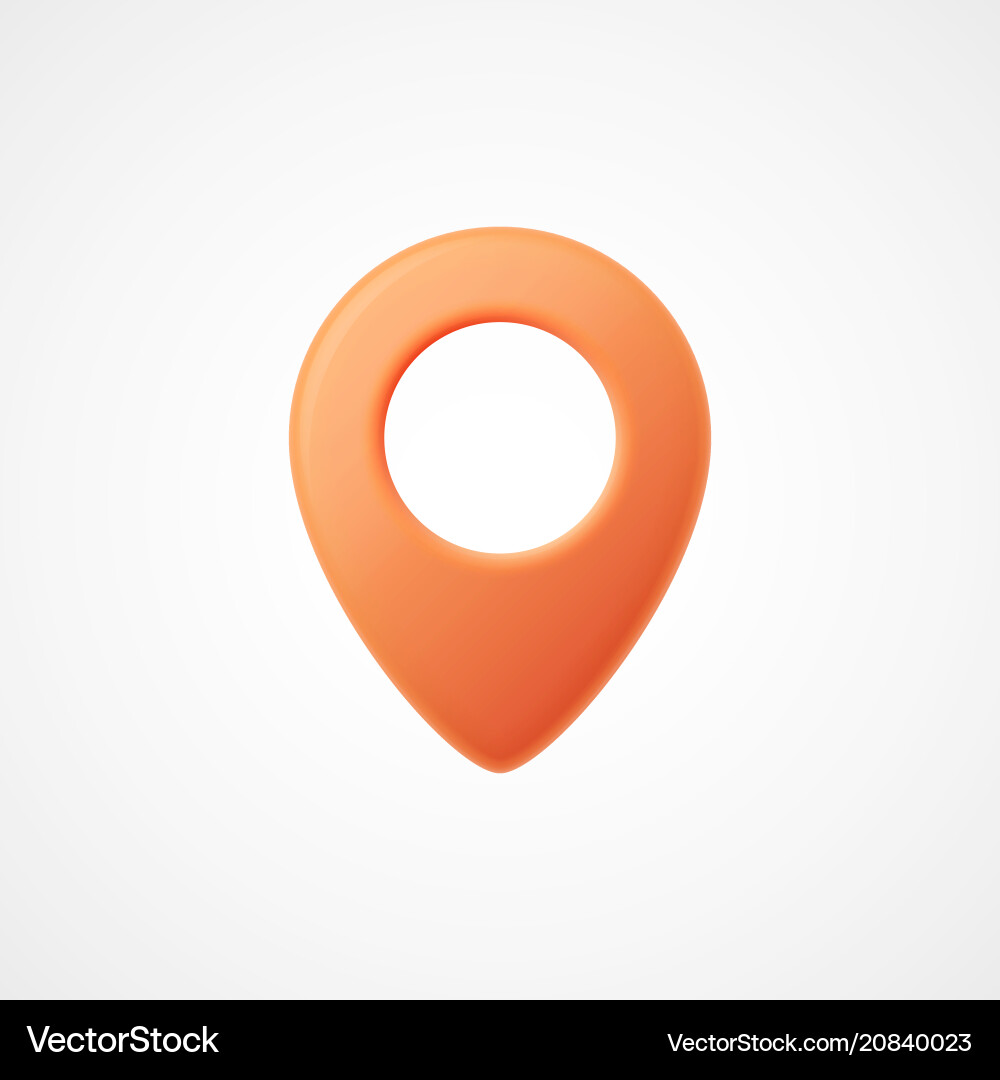 3d map pointer icon markers 3d map pointer icon markers vector image