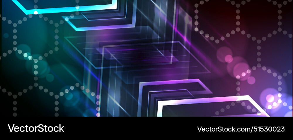 Abstract artificial intelligence cloud computing Vector Image