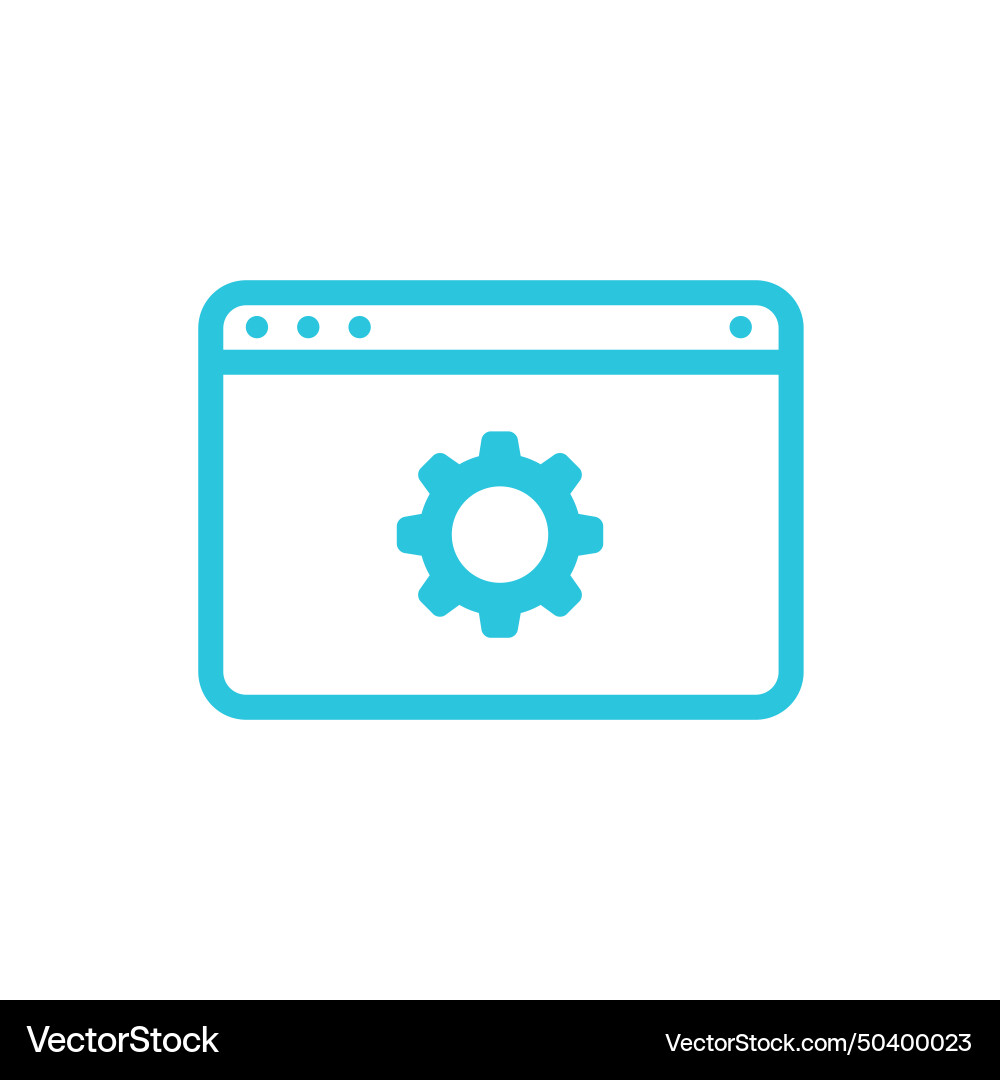 Application form platform build project icon Application form platform build project icon Vector Image