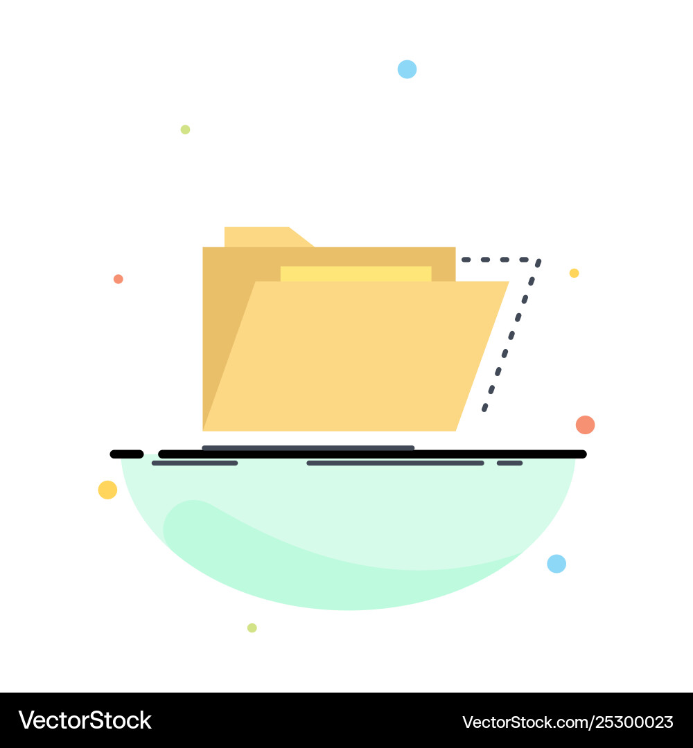 Archive catalog directory files folder flat color Archive catalog directory files folder flat color Vector Image