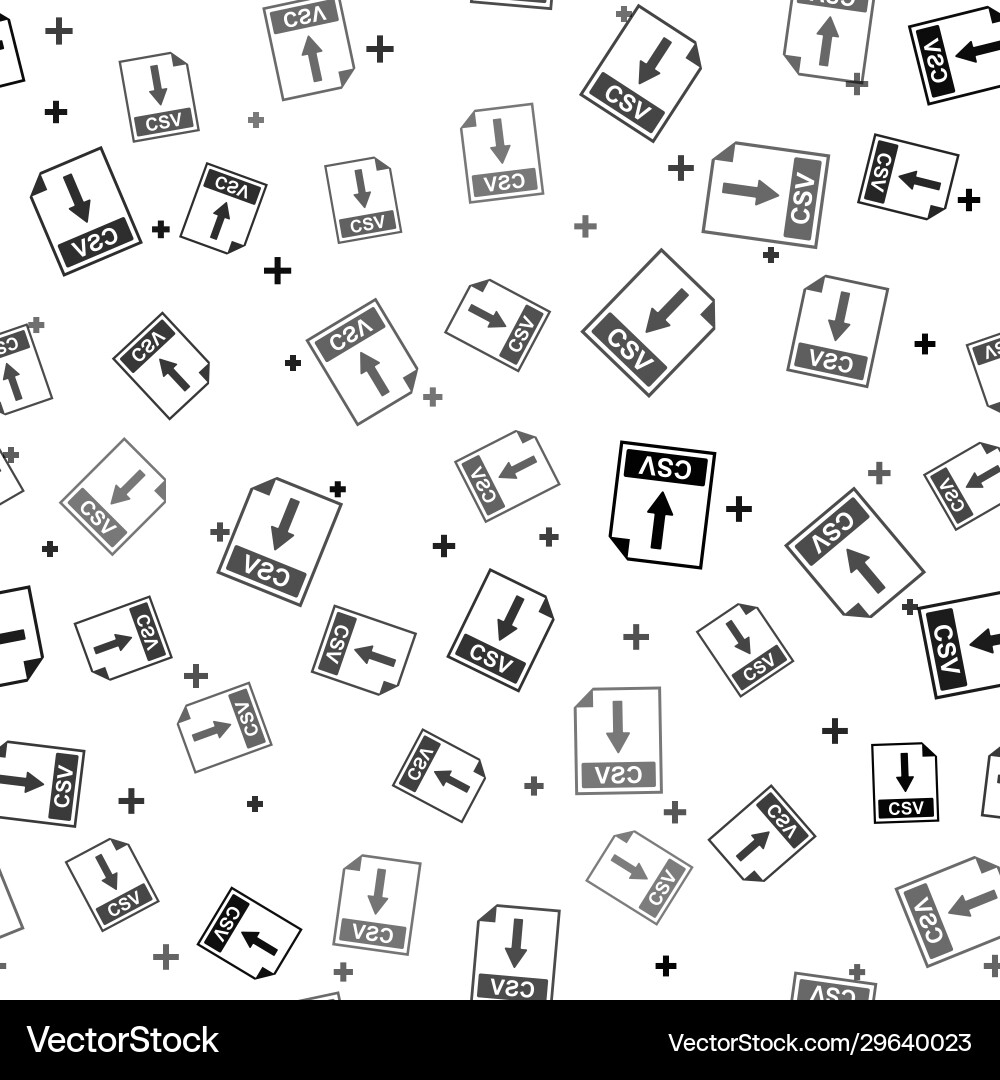 Black csv file document icon download button Black csv file document icon download button vector image