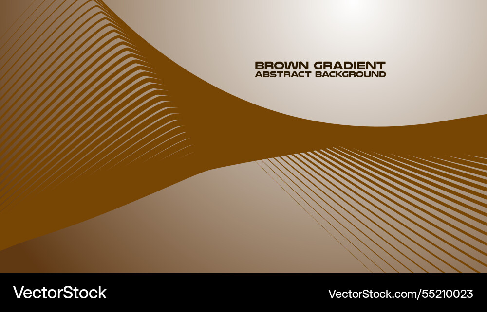 Brown gradient with curve line abstract Vector Image