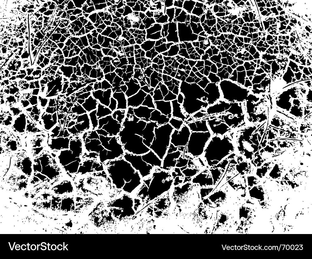 Cracked Grunge Texture Royalty Free Vector Image