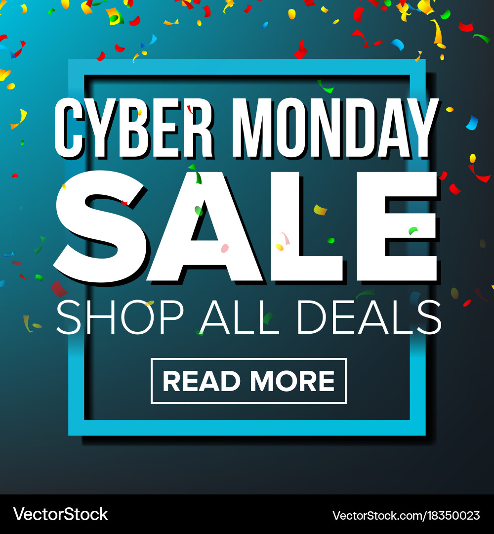 Cyber Monday Sale Banner Vector Image