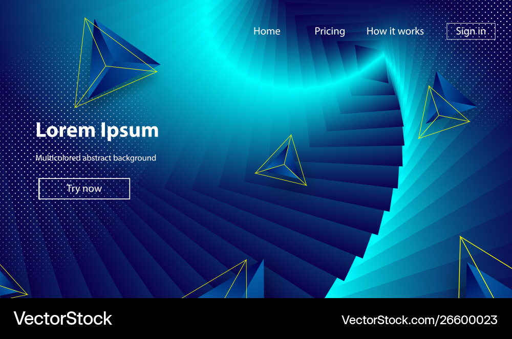 Fluid Color Gradient Abstract Background vector image