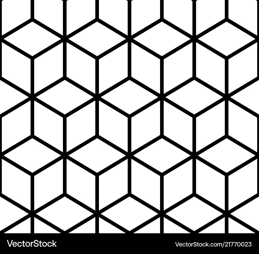 Geometric pattern cube seamless Geometric pattern cube seamless vector image