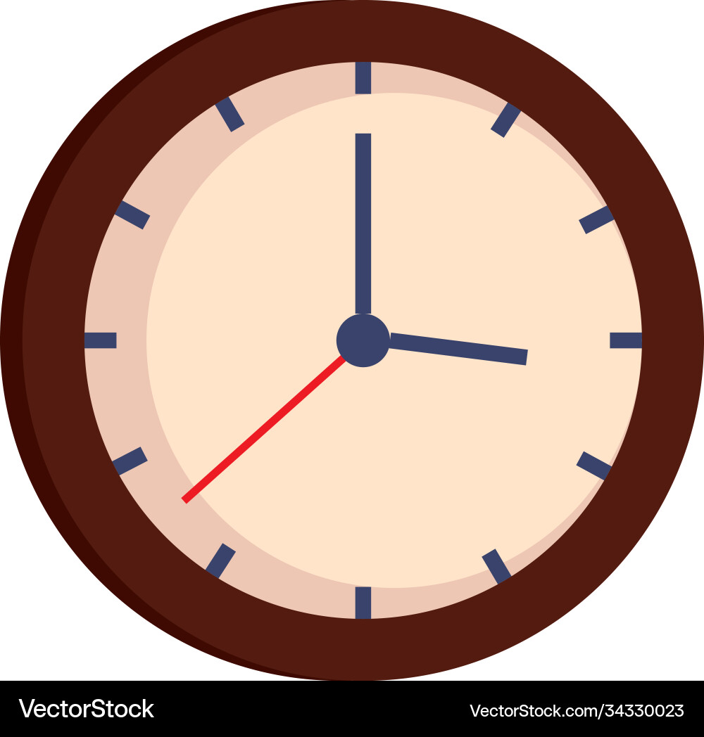 Isolated clock icon design Vector Image