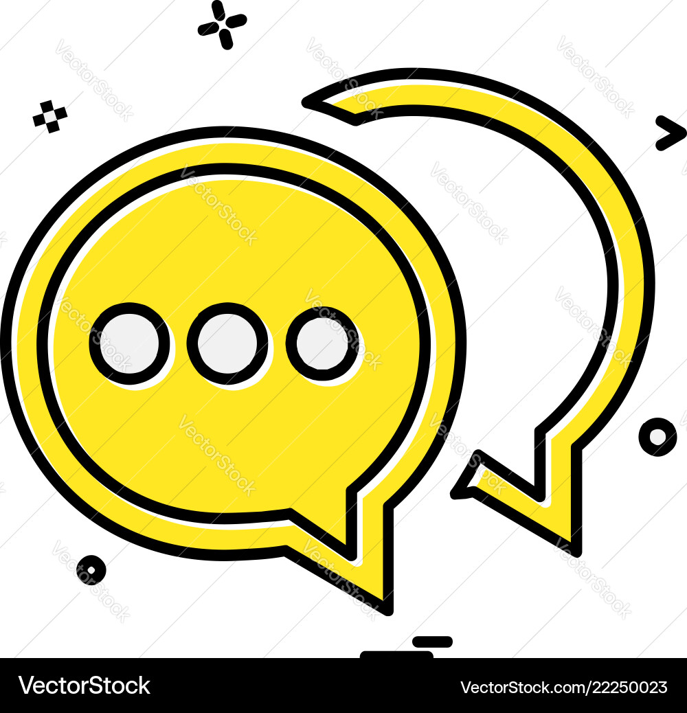 Message icon design vector image