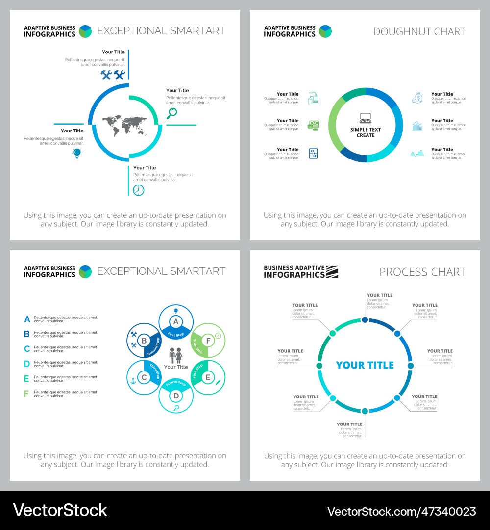 Modern charts design set Modern charts design set vector image