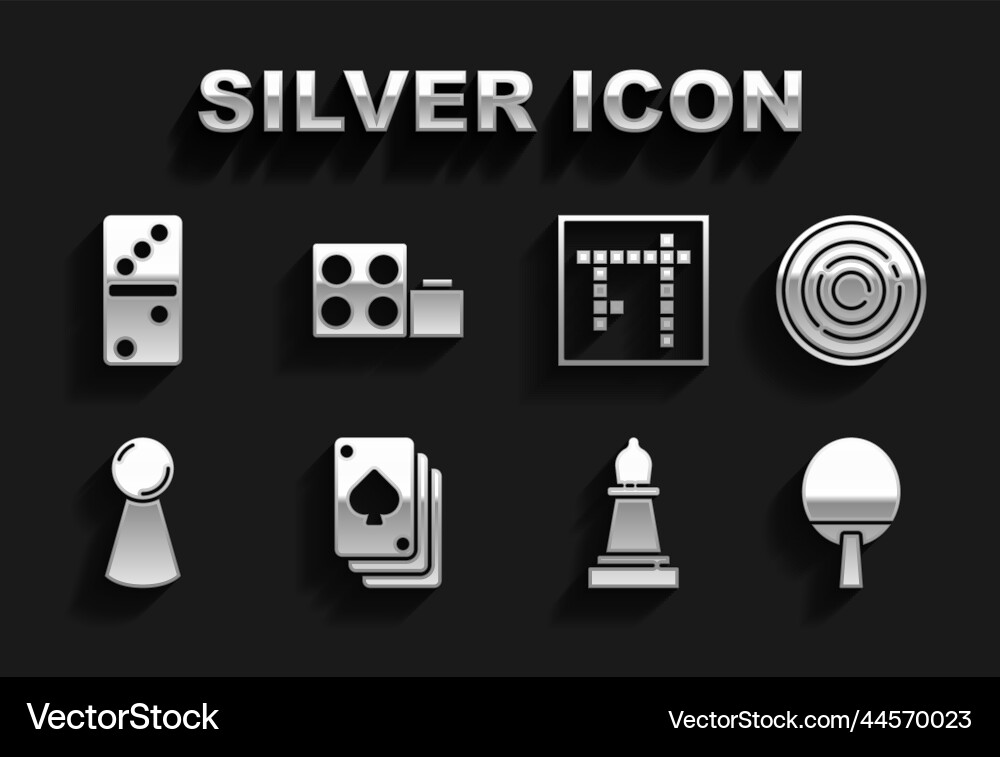 Set playing cards checker game chips racket vector image