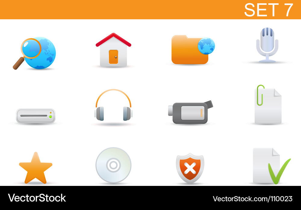 Web icons Vector Image