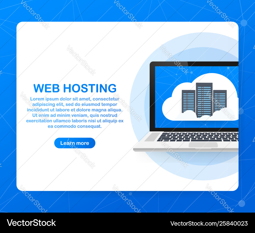 Webhosting-Konzept mit Cloud Computing-Symbolen Webhosting-Konzept mit Cloud Computing-Symbolen vektorbild