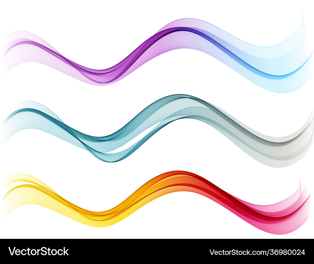 Abstract shiny color spectrum wave design element Abstract shiny color spectrum wave design element vector image