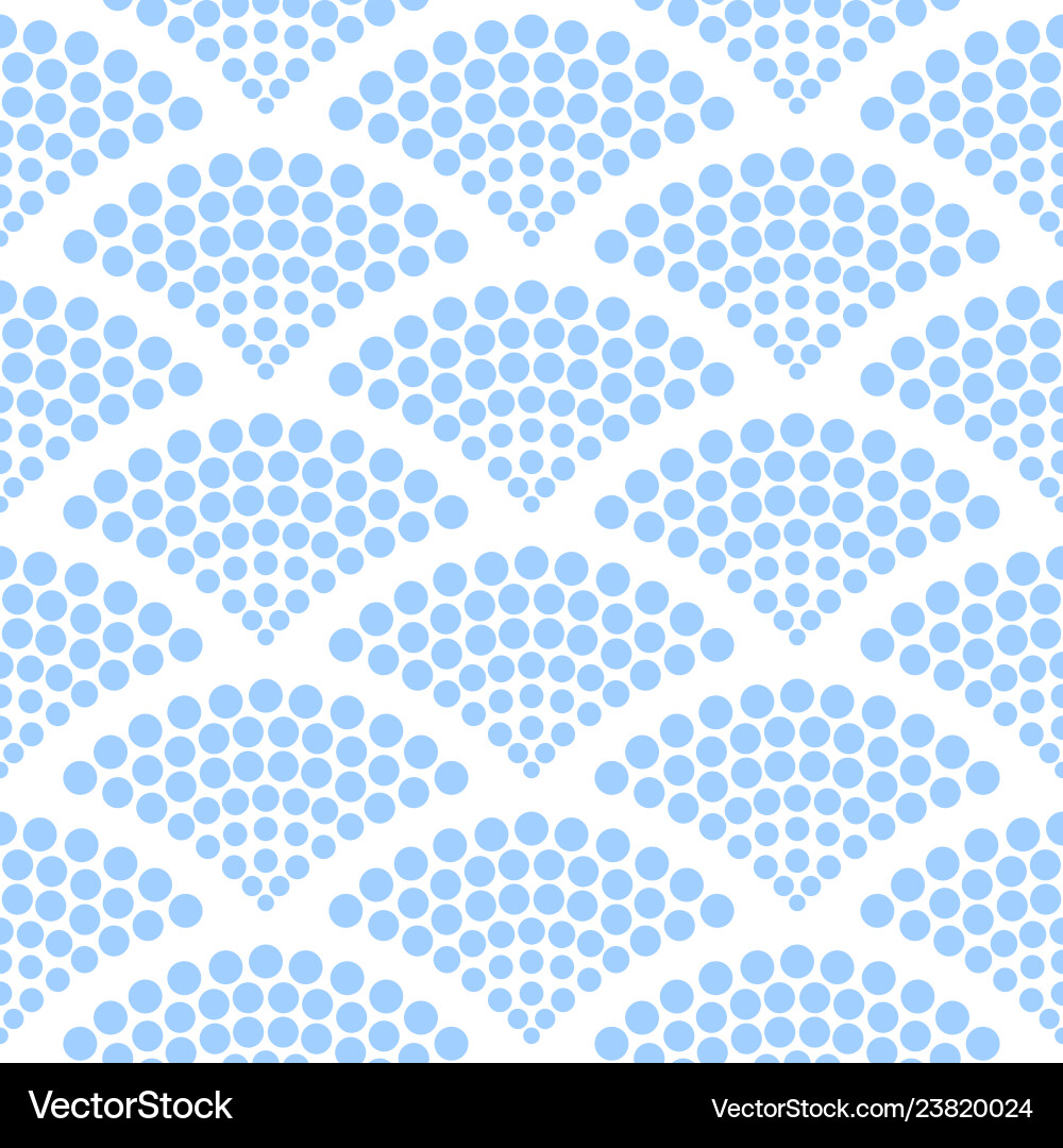 Blue Circle Halftone Pattern vector image