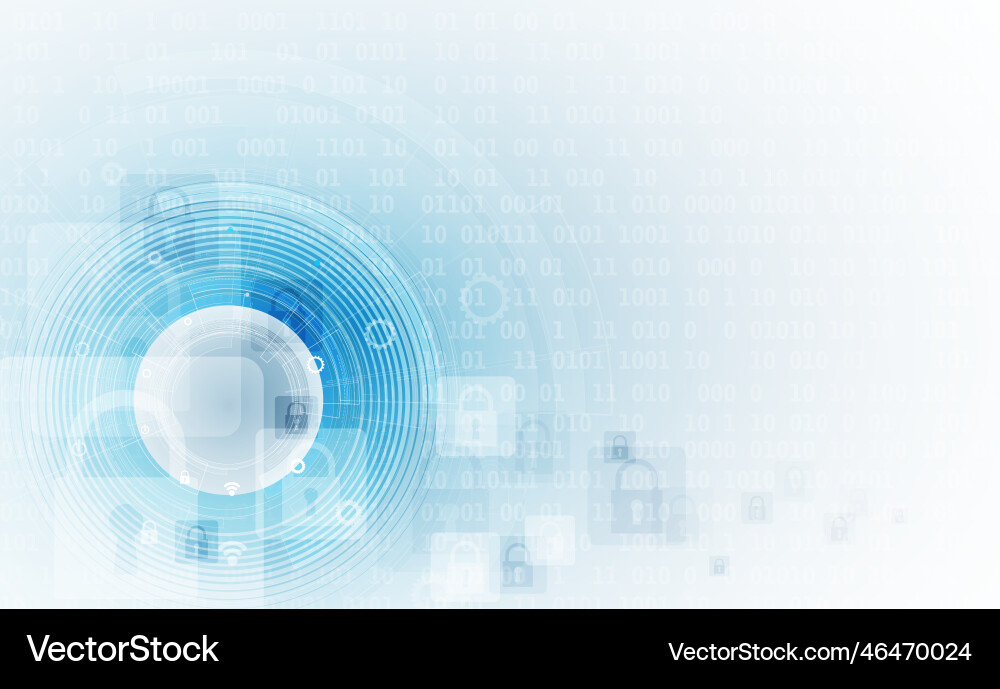 Cyber security and information or network Vector Image