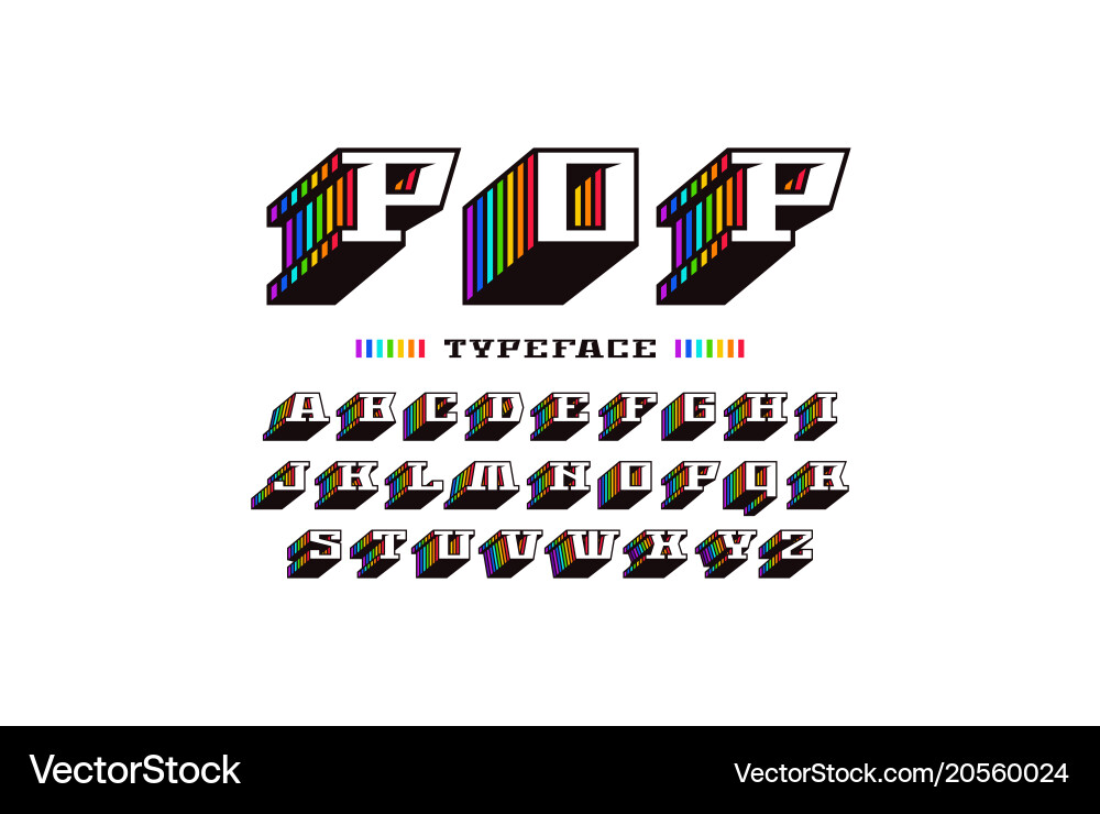 Decorative slab serif bulk font in retro style Vector Image