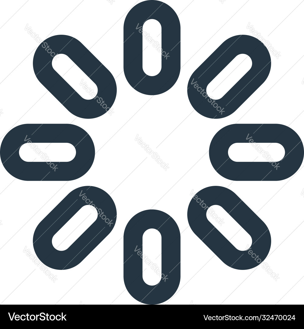 Loading icon editable stroke Vector Image