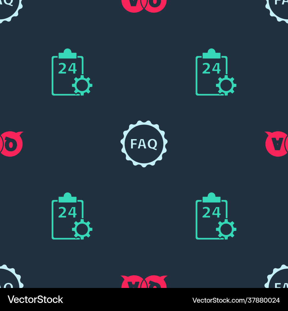 Set question and answer label with text faq Set question and answer label with text faq vector image
