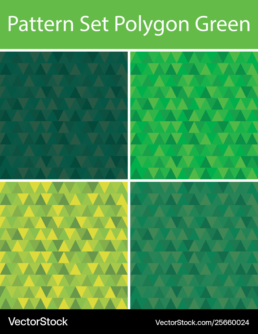 Set seamless polygon vector image