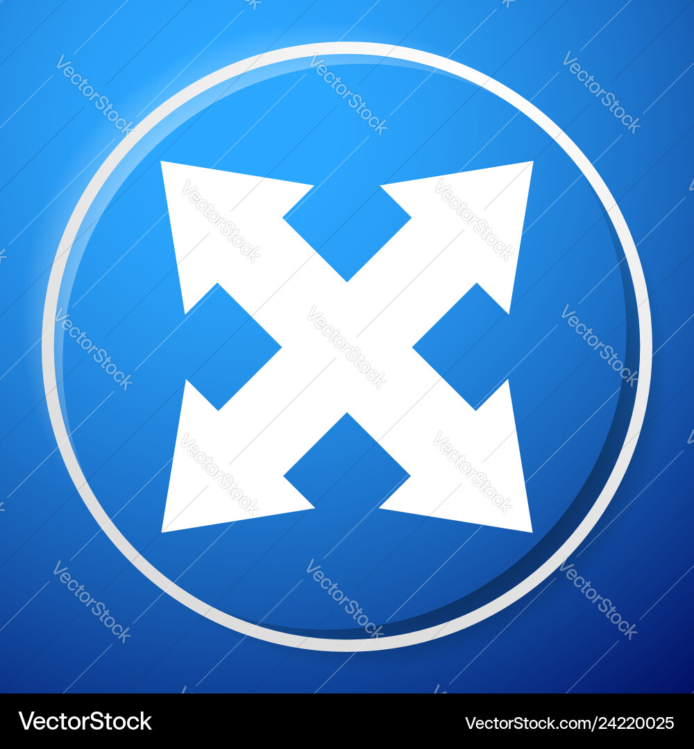 4-way arrow as expand resize adjustment alignment 4-way arrow as expand resize adjustment alignment vector image