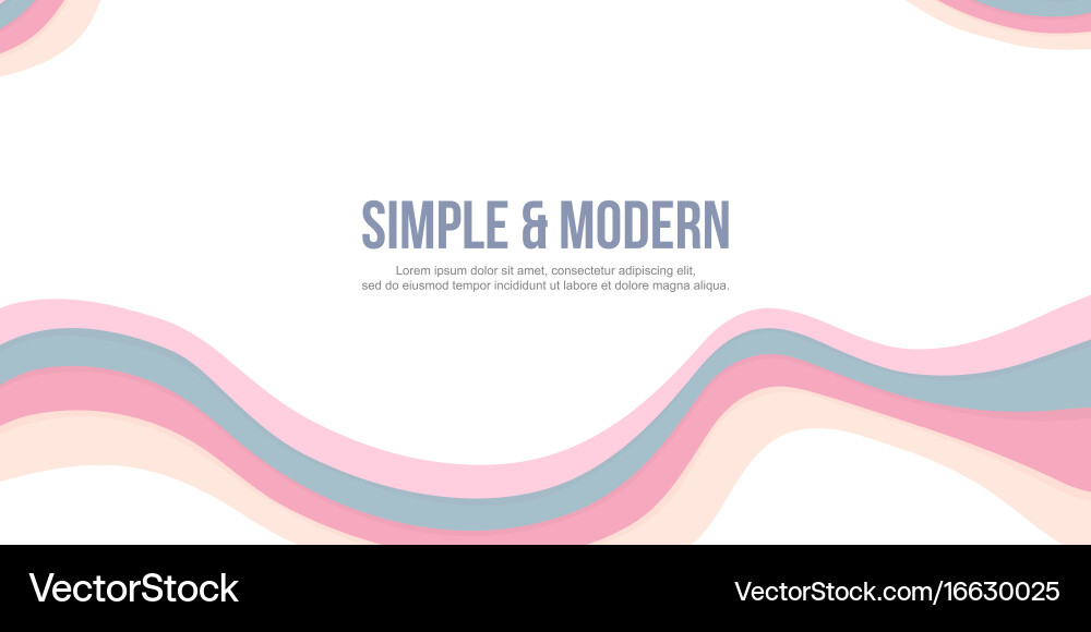 Abstract header website with pink theme vector image