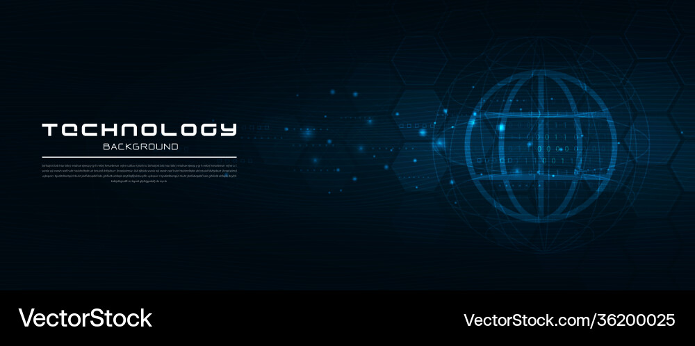 Abstract technology with global world network Abstract technology with global world network vector image