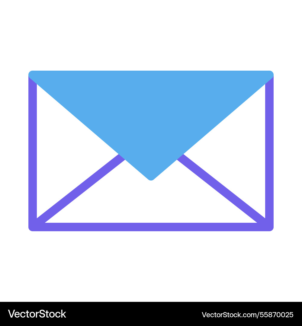 An envelope icon for mail and communication use Vector Image