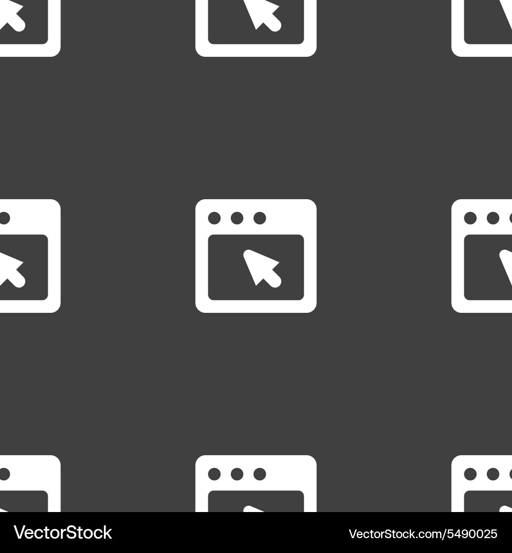 Dialog box icon sign seamless pattern on a gray vector image