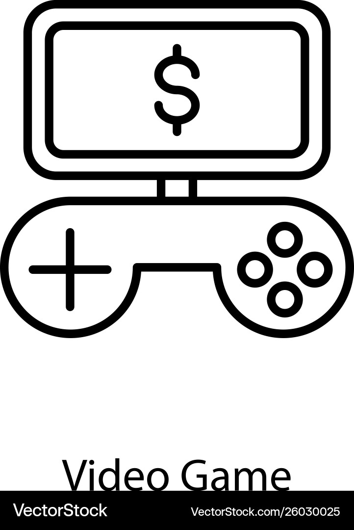 Game controller Royalty Free Vector Image - VectorStock
