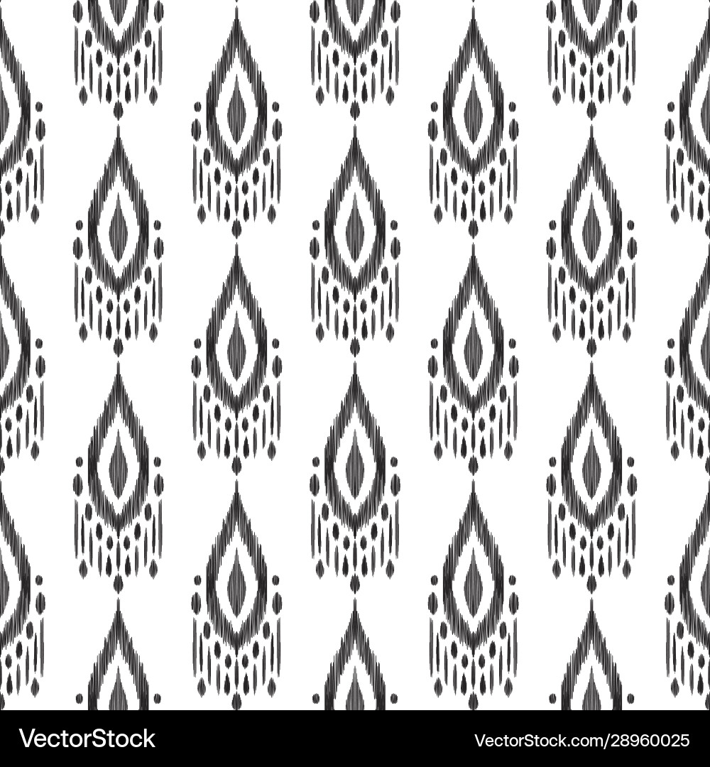 Ikat seamless pattern tribal background – Royalty-Free Vector | VectorStock, image size:1000x1080