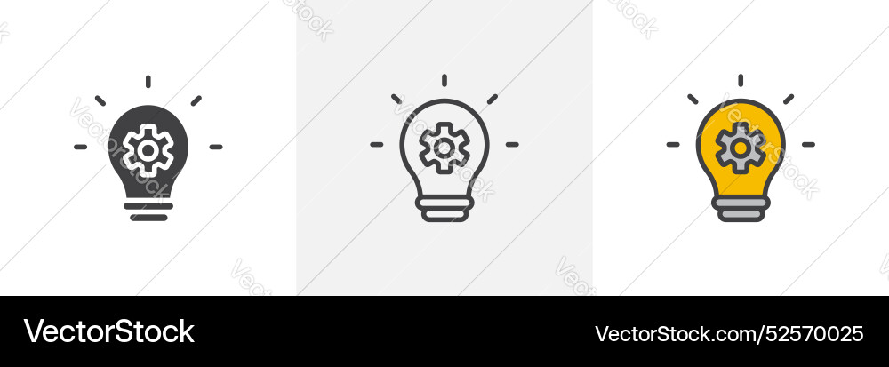 Implementation icon set on white background Implementation icon set on white background Vector Image