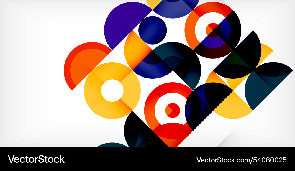 Minimal geometric abstract background circle Vector Image