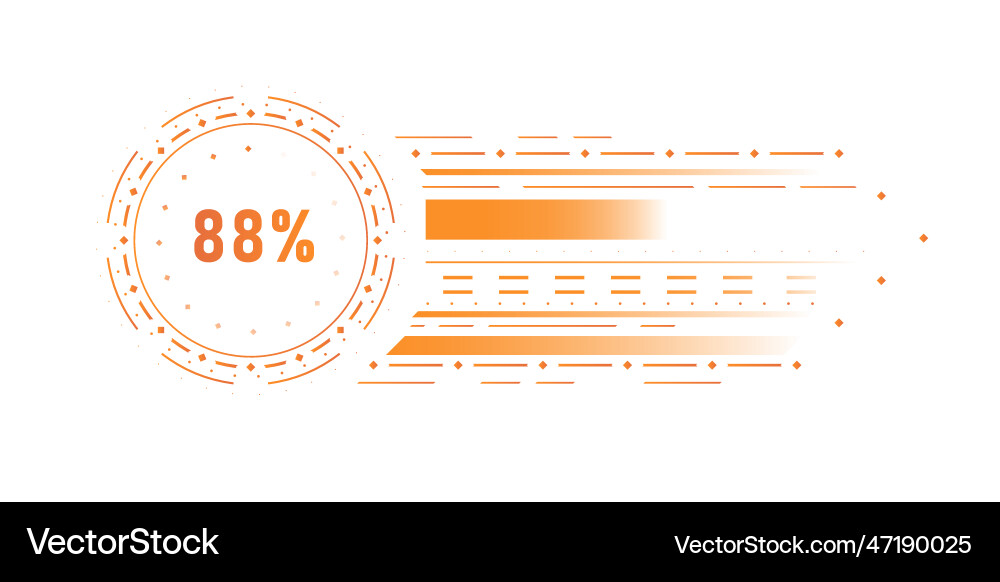 Sci fi loading bar Sci fi loading bar vector image