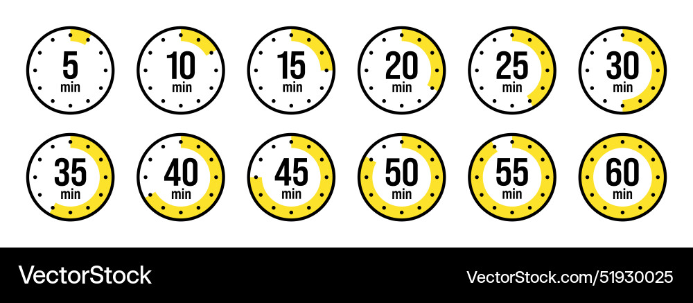 Stopwatch icons colorful simple chronometer time Stopwatch icons colorful simple chronometer time vector image