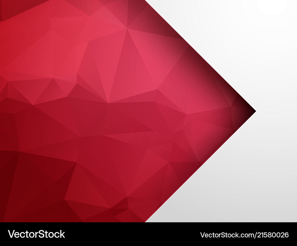 Abstract geometric background with red arrow Abstract geometric background with red arrow Vector Image