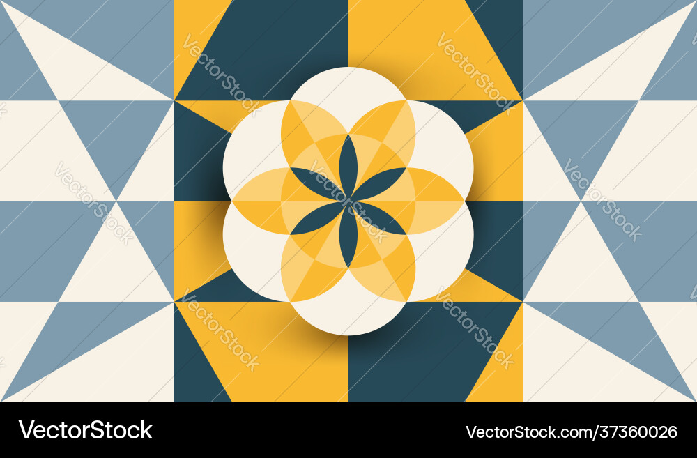 Abstract geometry background harmonic rectangle Abstract geometry background harmonic rectangle Vector Image