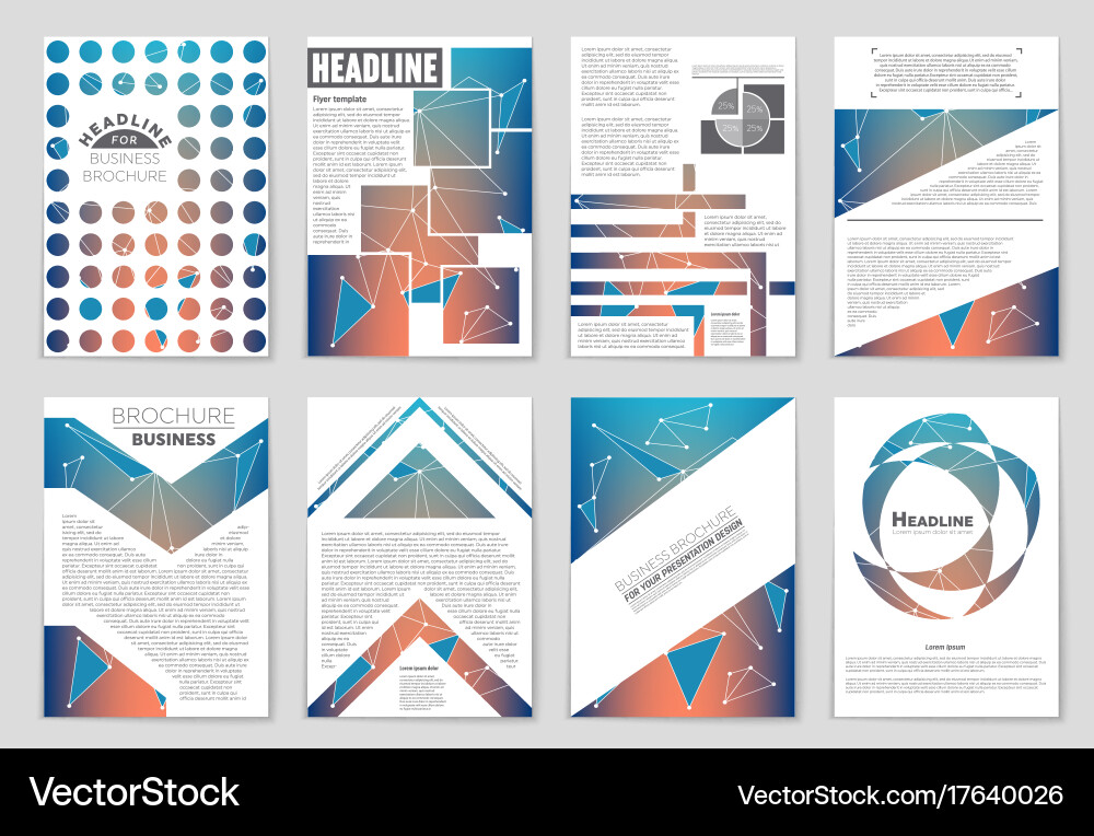Abstract layout background set for art vector image