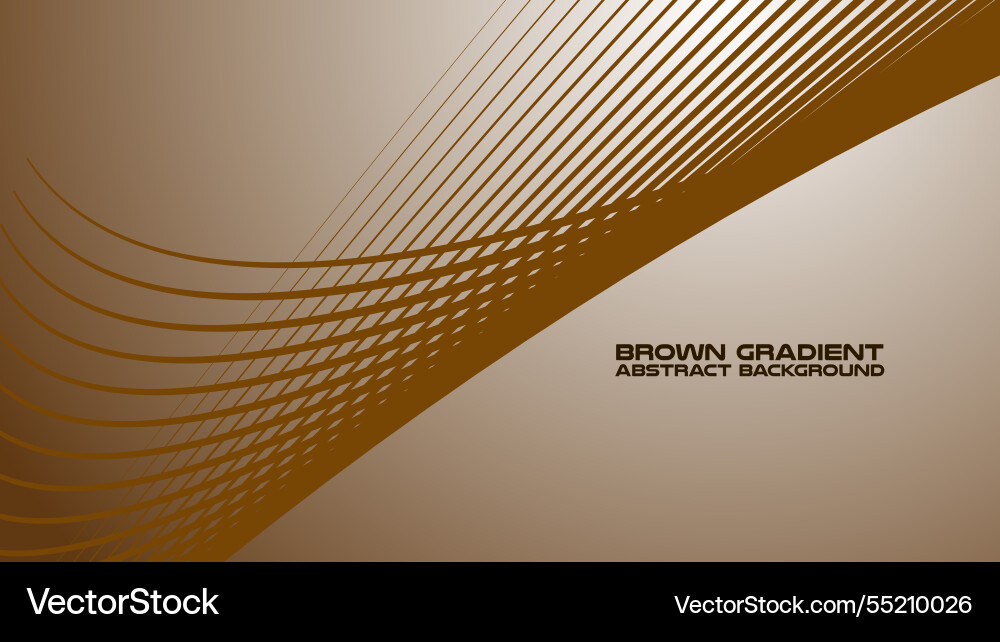 Brown gradient with curve line abstract Vector Image