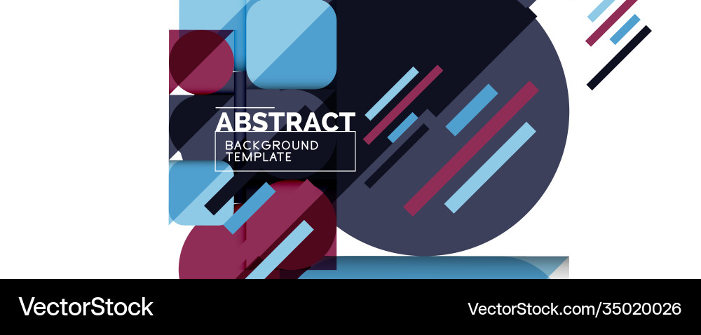 Clean minimal geometric abstract background Vector Image