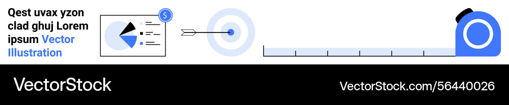 Data visualization and target setting Data visualization and target setting vector image